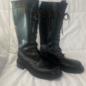 Eddie Bauer Dark Brown Leather Boots